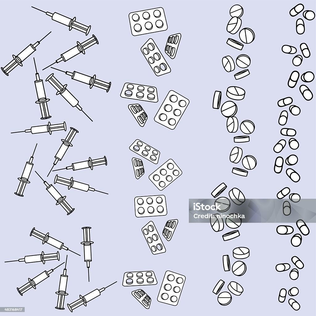 Medical equipment brushes Plate stock vector