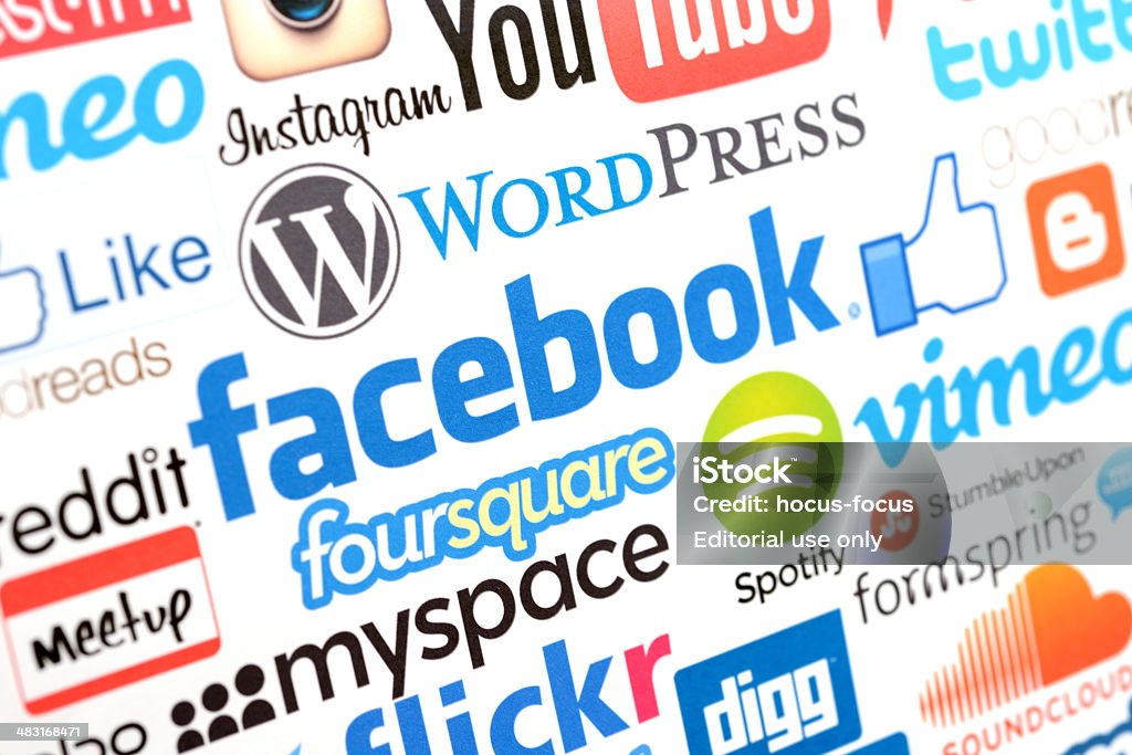 Социальные сети - Стоковые фото Brand Name Online Messaging Platform роялти-фри