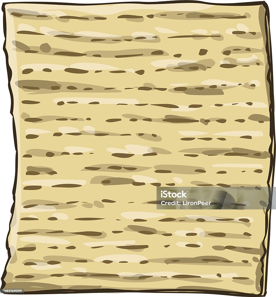 Matzah Matzo de Pâque juive - clipart vectoriel de Cartoon libre de droits