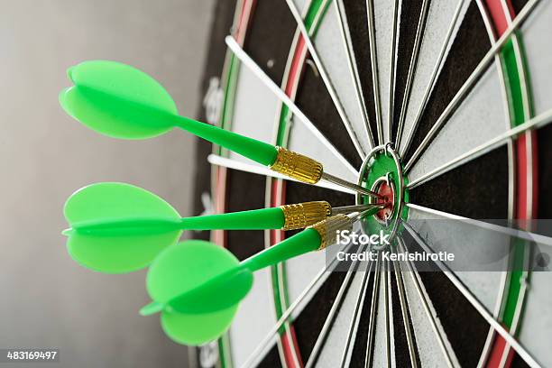 Consistency Stock Photo - Download Image Now - Three Objects, Arrow - Bow and Arrow, Dart