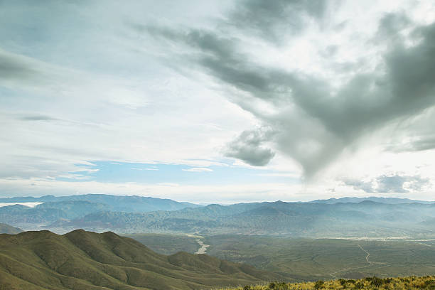 Storm Clouds over valley from place known as Serrania del Hornocal, Jujuy province, Argentina