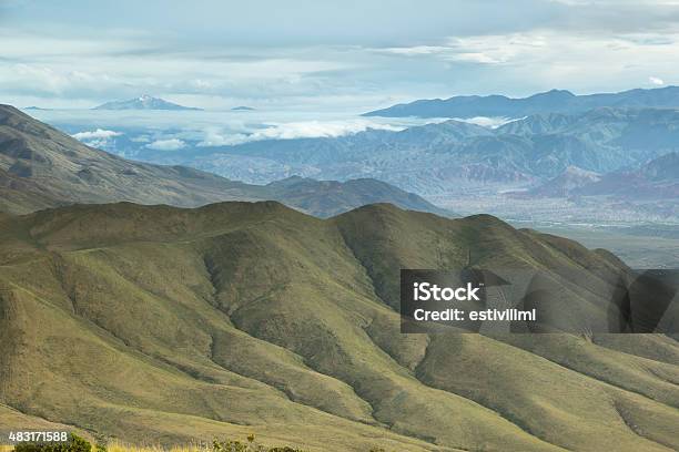 Clouds Over Valley Near Place Known As Serrania Del Hornocal Stock Photo - Download Image Now