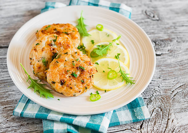 istock chicken cutlets with lemon and herbs on a white plate 483175672