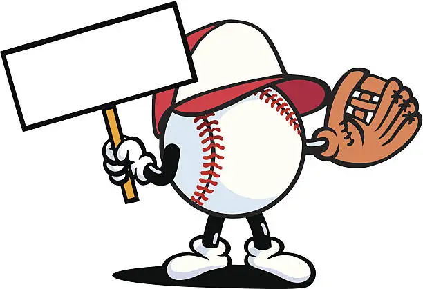 Vector illustration of Baseball Guy
