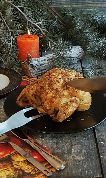 istock Baked chicken for Christmas 483184916