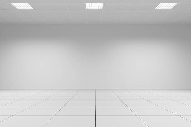 Empty white room Empty white room with office ceiling stage set stock pictures, royalty-free photos & images