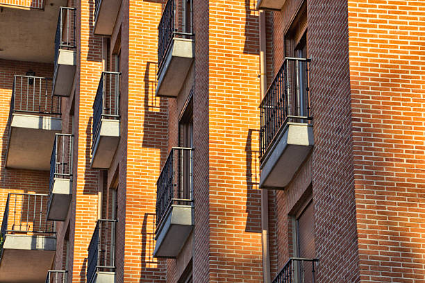 istock Building with interesting effects of shadows 483186383