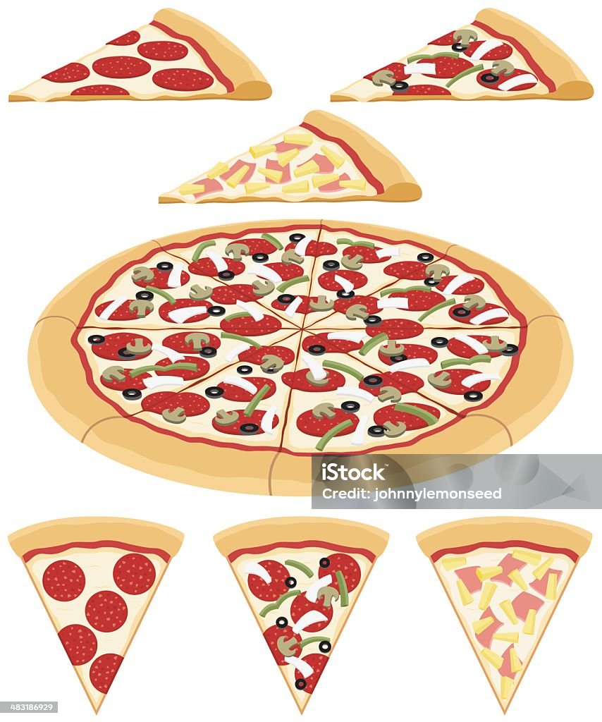 Pizza - clipart vectoriel de Pizza libre de droits