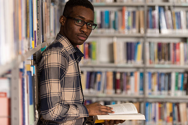 istock Portrait Of A Student In A Library 483187046