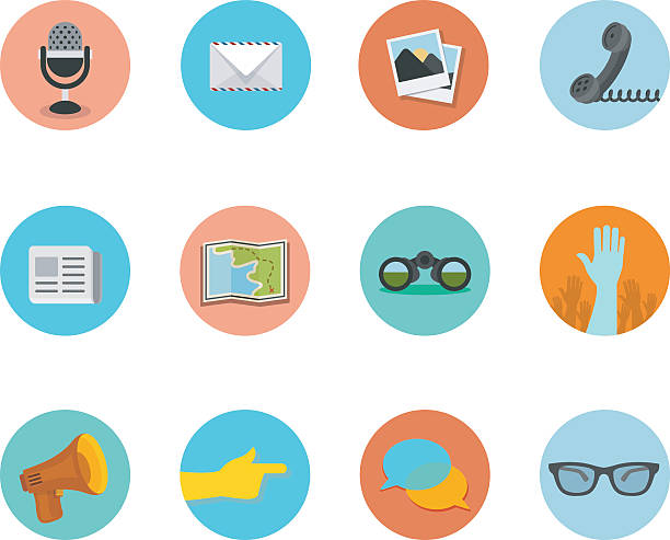 Communication Circle Icons http://www.cumulocreative.com/istock/File Types.jpg searching photos stock illustrations