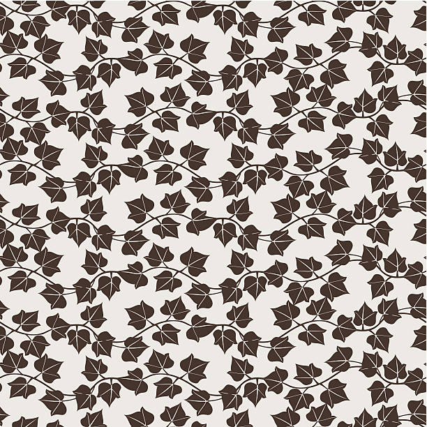 Motif sans couture avec Ivy feuilles - Illustration vectorielle