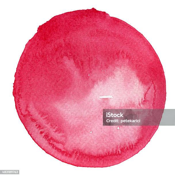 Ilustración de Watercolor Rosa Circle Clipping Path Borde De Corte y más Vectores Libres de Derechos de Abstracto