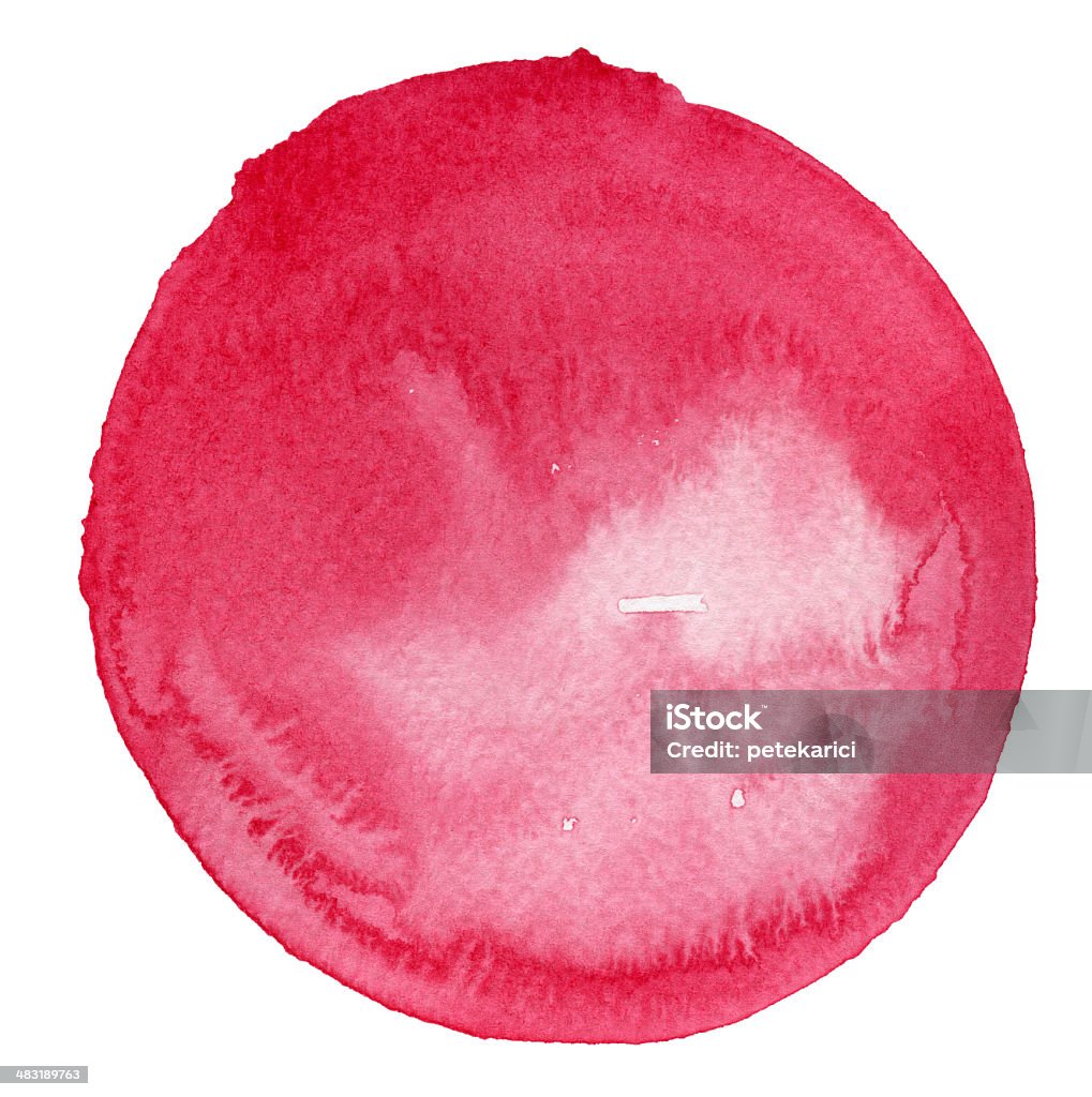 Watercolor Pink Circle (Обтравка - Стоковые иллюстрации Абстрактный роялти-фри