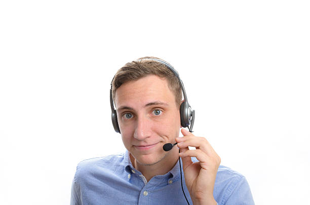 istock Smiling Male Callcenter Agent 483193546