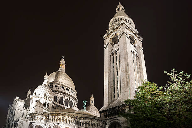istock Basilica in Montmartre at night, Paris. 483195232