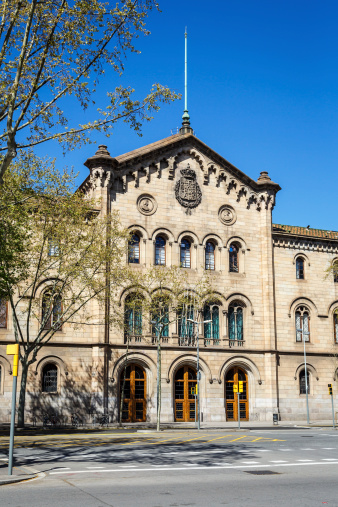 Historical building of the University of Barcelona. Nineteenth century.