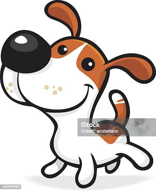 Cachorrinho - Arte vetorial de stock e mais imagens de Cão - Cão, Banda desenhada - Produto Artístico, Clip Art