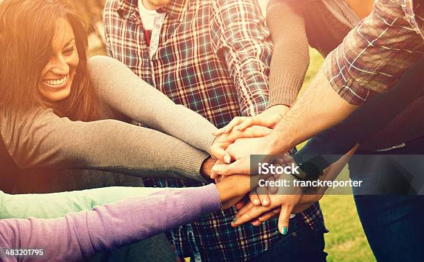 Group Of Volunteer Stock Photo - Download Image Now - A Helping Hand, Adolescence, Adult
