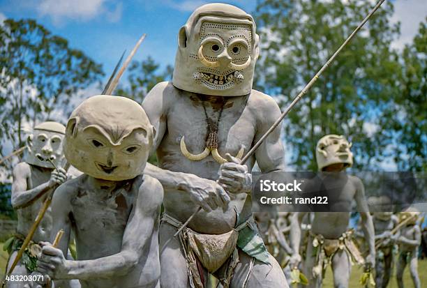 Mud Men Stock Photo - Download Image Now - Papua New Guinea, Mask - Disguise, Sing-Sing Ceremony