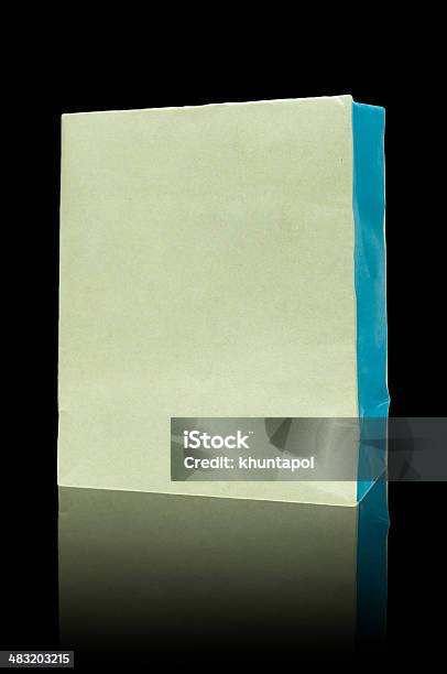 Brown Recycle Paper Bag And Shadow Effect Stock Photo - Download Image Now - Bag, Blank, Brown