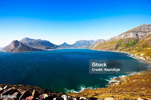 Cape Towns Beautiful Hout Bay From Chapmans Peak Stock Photo - Download Image Now - Africa, Bay of Water, Beauty In Nature