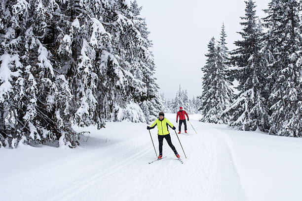 istock Man and woman enjoying skiing 483204986