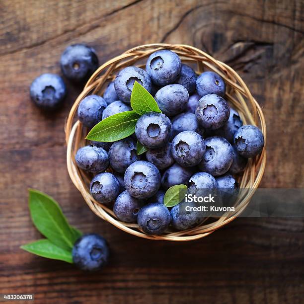 Fresh Blueberries Stock Photo - Download Image Now - 2015, Antioxidant, Berry Fruit