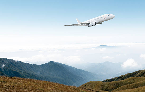 istock Passenger airliner flight in the blue sky 483207276