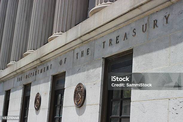 Department Of The Treasury Building Stock Photo - Download Image Now - U.S. Treasury, U.S. Treasury Building, Treasury