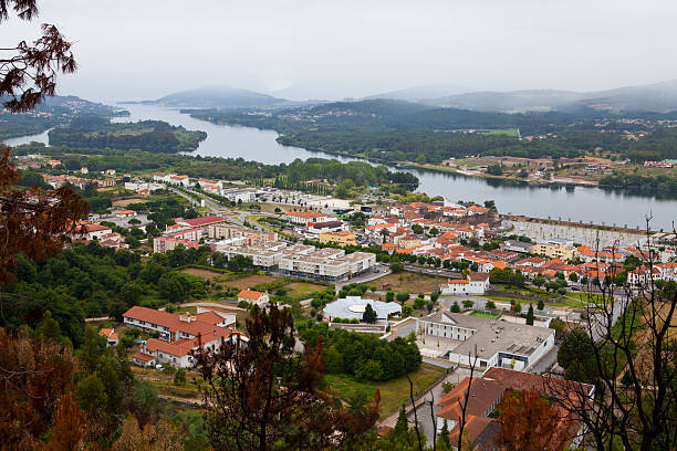 Panoramic of Vila Nova de Cerveira, in Portugal