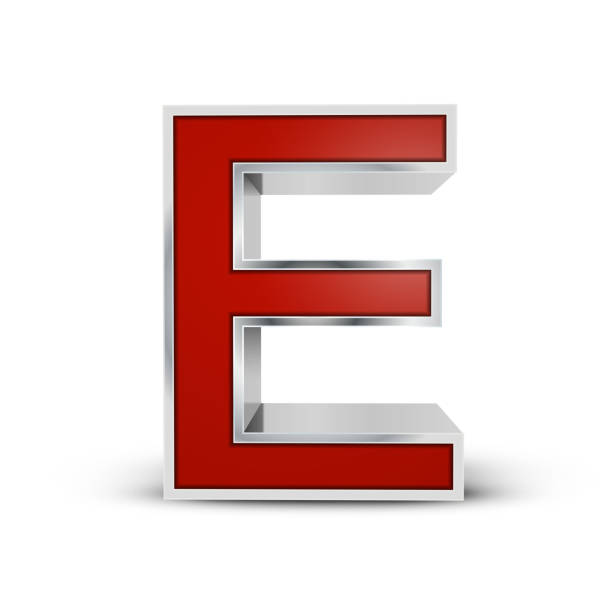 Red Script E 330+ 3d Red Letter E Stock Photos, Pictures & Royalty-Free Images - iStock