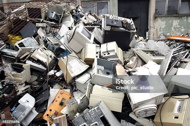 Computer Parts For Electronic Recycling Stock Photo - Download Image Now - E-Waste, Garbage, Recycling