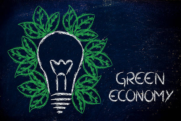 istock green economy, leaves growing around an idea 483220702