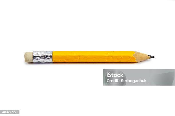 Short Chewed Up Pencil Stub Stock Photo - Download Image Now - Pencil, Chewed, Cut Out