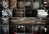 Organized nails, bolts and screws