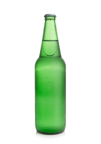 istock beer in a green bottle isolated on a white background 483228043