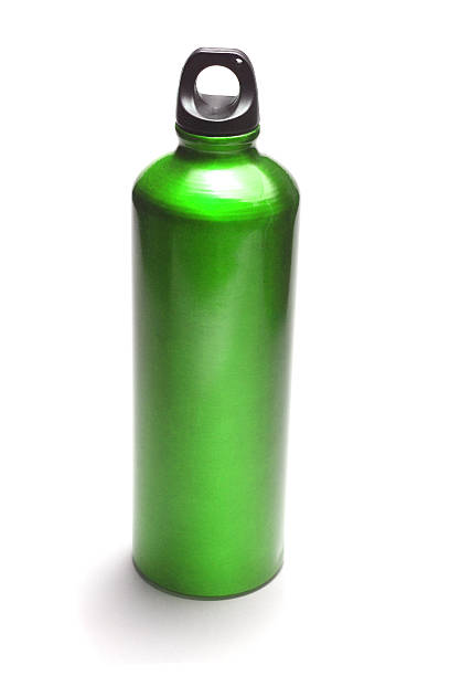 istock metal camping water bottle 483230712