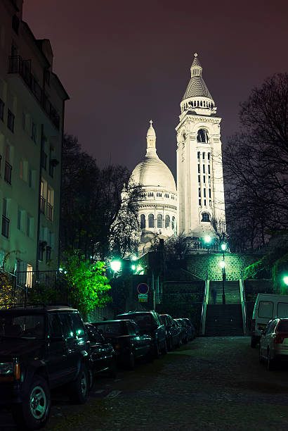 istock The Sacre Coeur Basilica at night, Paris. 483231240