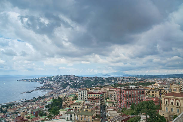 View of Naples and Phlegrean Fields stock photo