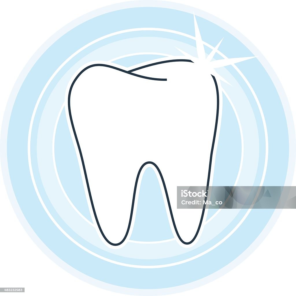 Gesunde Zahn-symbol - Lizenzfrei Zahnpflege Vektorgrafik