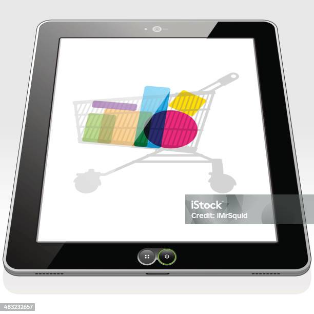 Tablet Pc Shopping Stock Illustration - Download Image Now - Bluetooth, Business, Business Finance and Industry