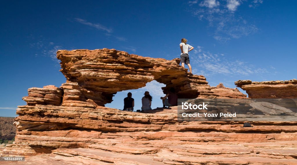 Reisende in "Nature's Window'in Australien - Lizenzfrei Reise Stock-Foto