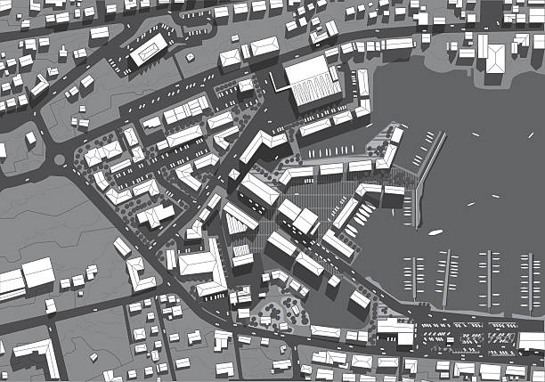 Free Stock Photo of Aerial View of City and Harbor | Download Free ...