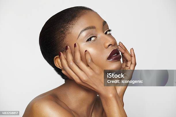 Dark Beauty Stock Photo - Download Image Now - African Ethnicity, Manicure, Women