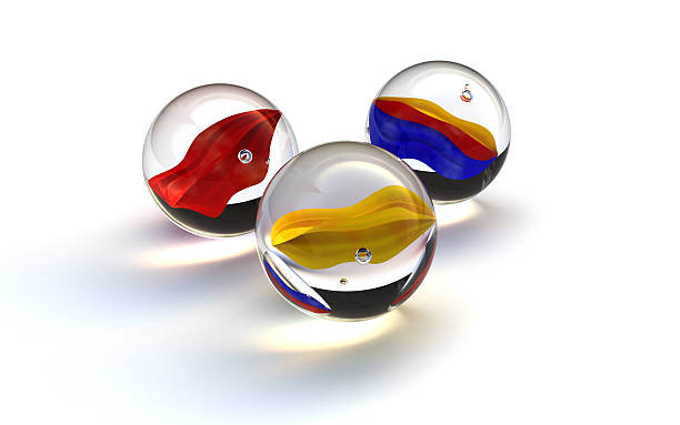 Glass Marbles stock photo