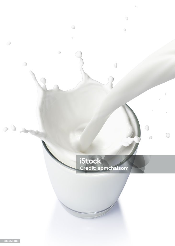 주둥이 우유 한 잔 - 로열티 프리 우유 스톡 사진