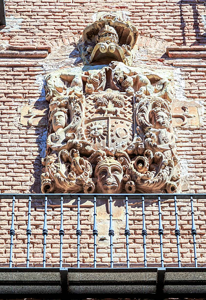 istock Medieval stony coat of arms in Navarrete 483260173