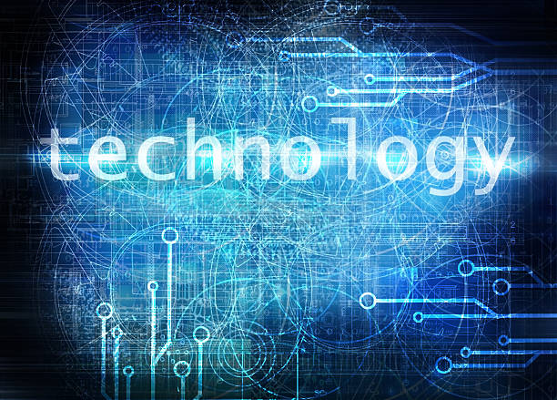 technological blue background