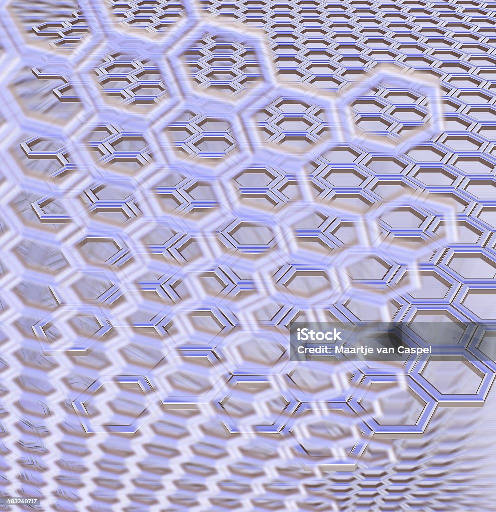 Honeycomb 02 (rendering) a chrome honeycomb background<br> Abstract stock illustration