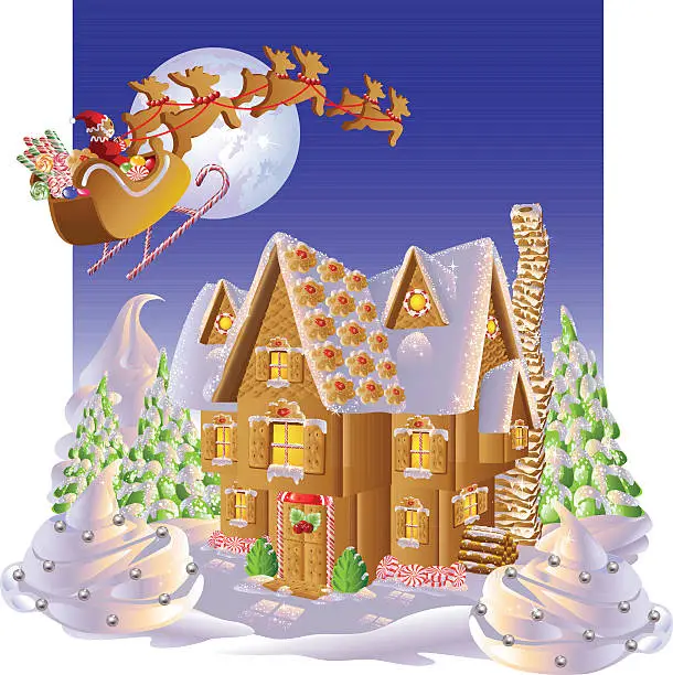 Vector illustration of Christmas Gingerbread
